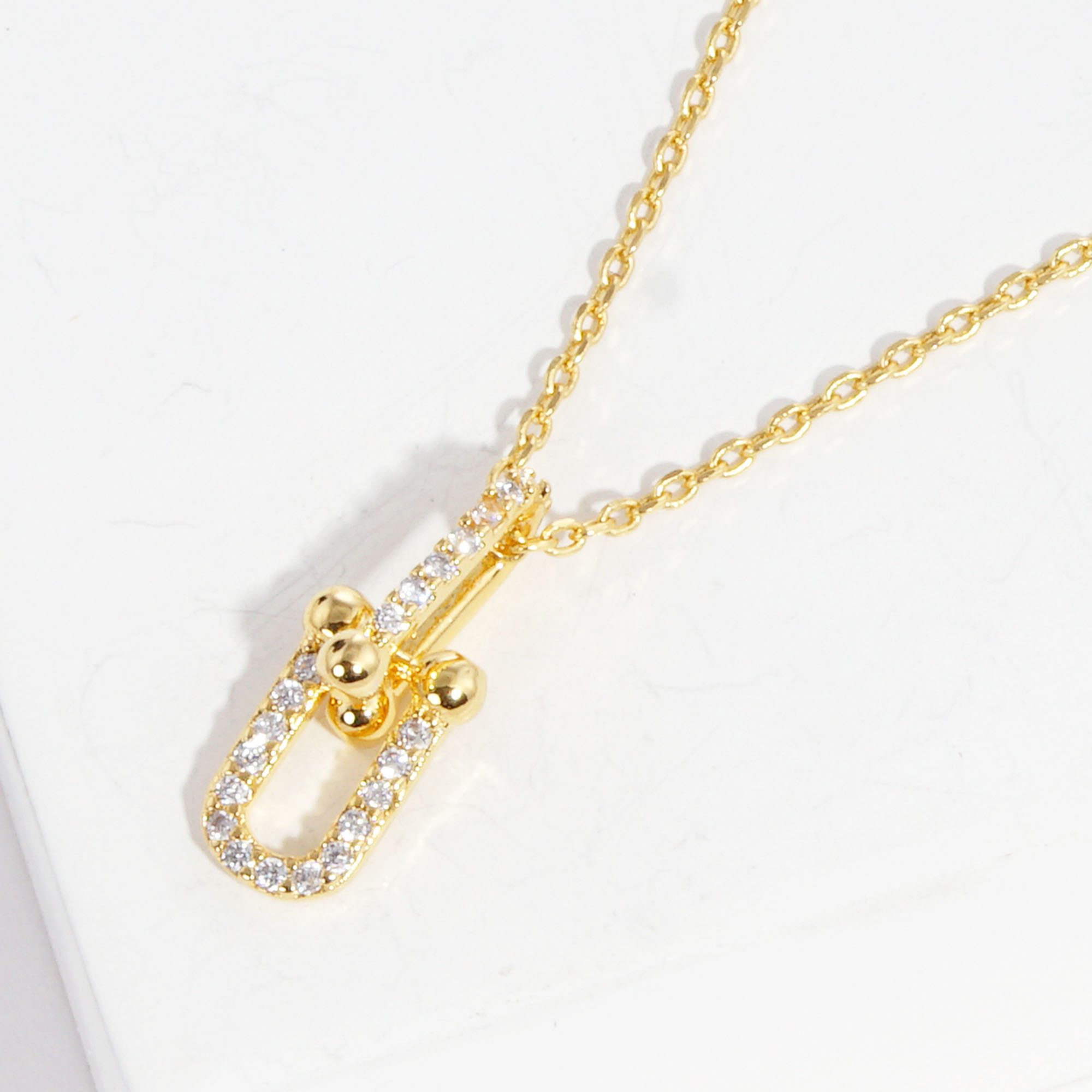 GOLD DIPPED PENDANT DAINTY NECKLACE