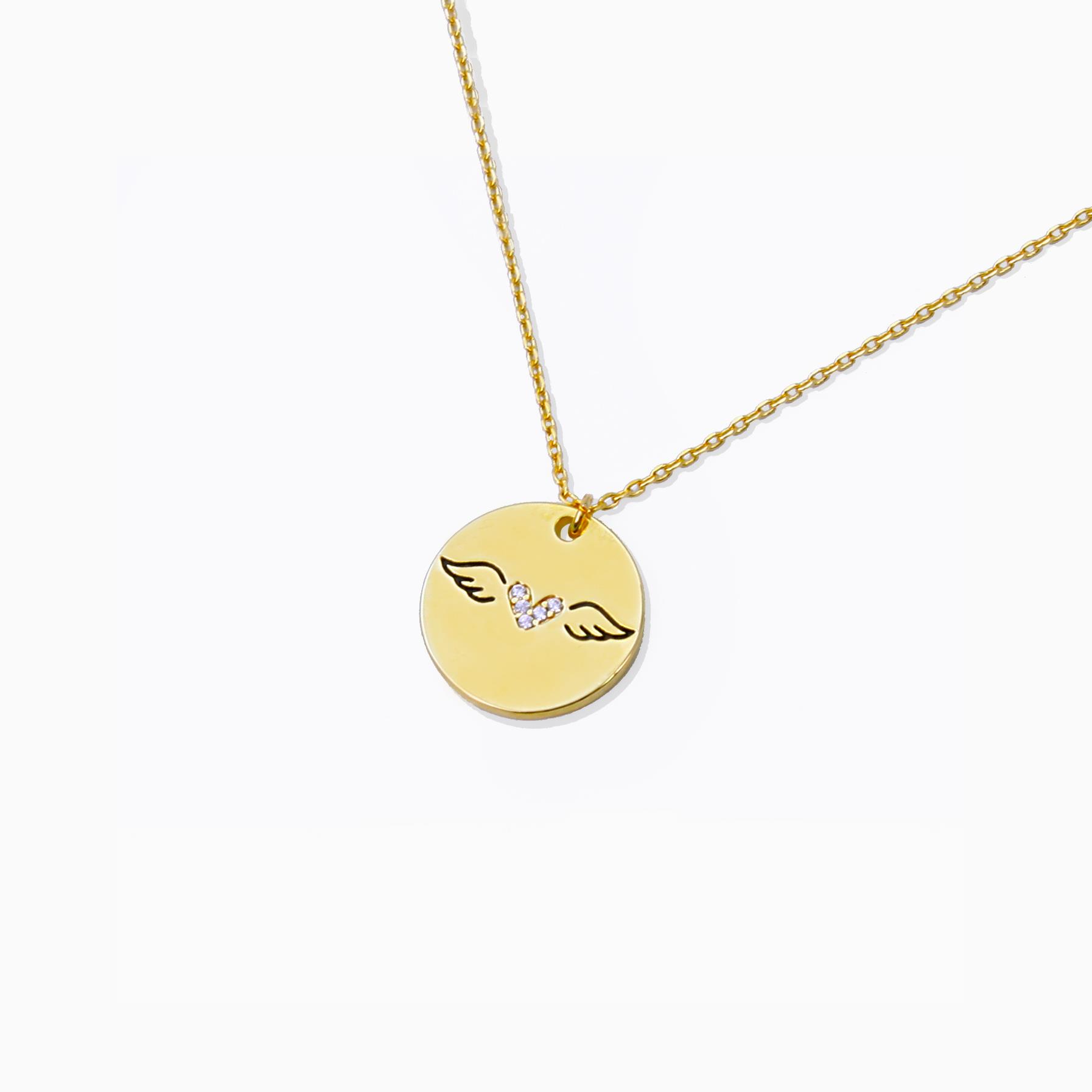 18K GOLD RHODIUM DIPPED ALL AROUND YOU NECKLACE