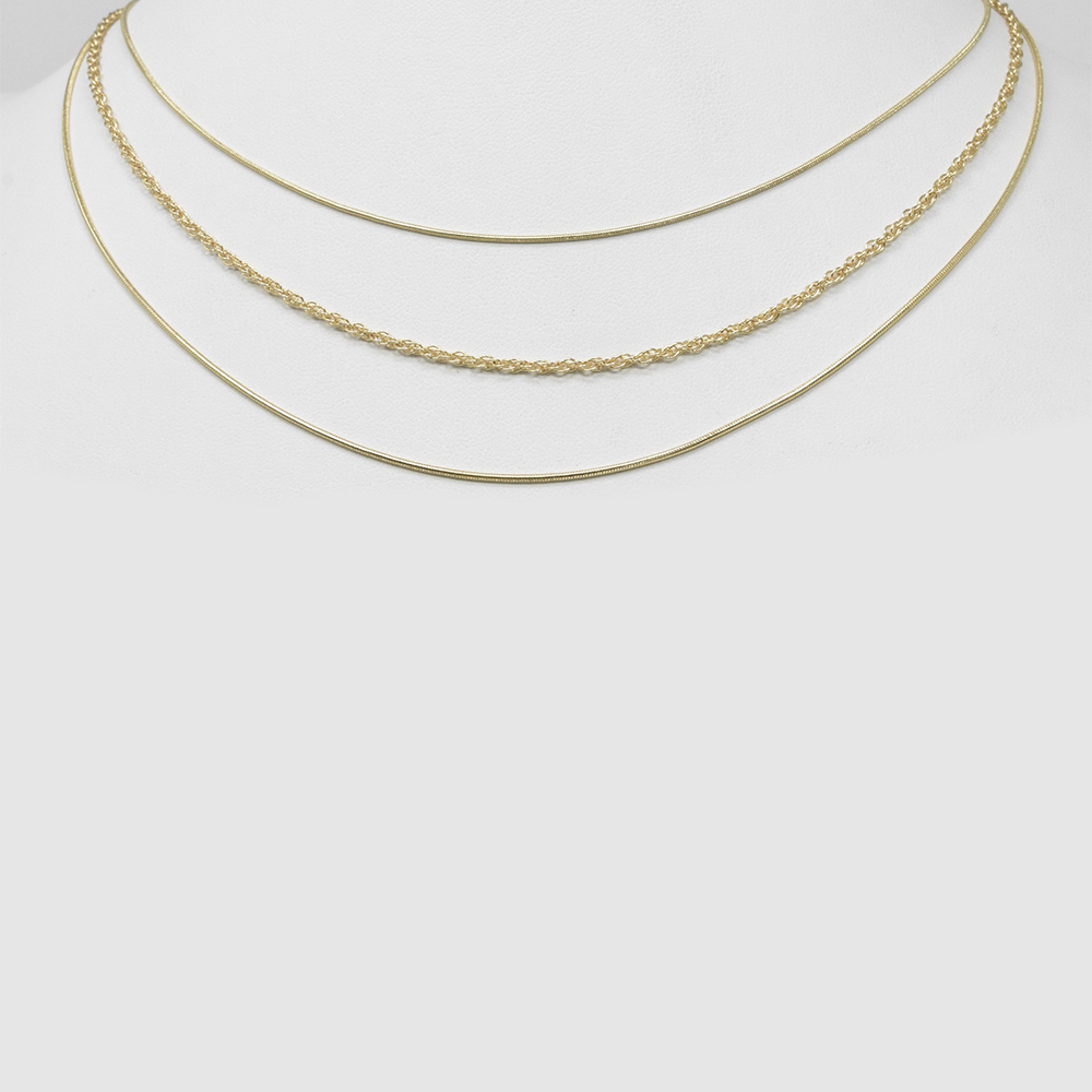 METAL CHAIN LAYERED NECKLACE