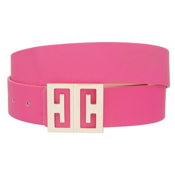 MIRRORED C CUT-OUT SQUARE BUCKLE BELT