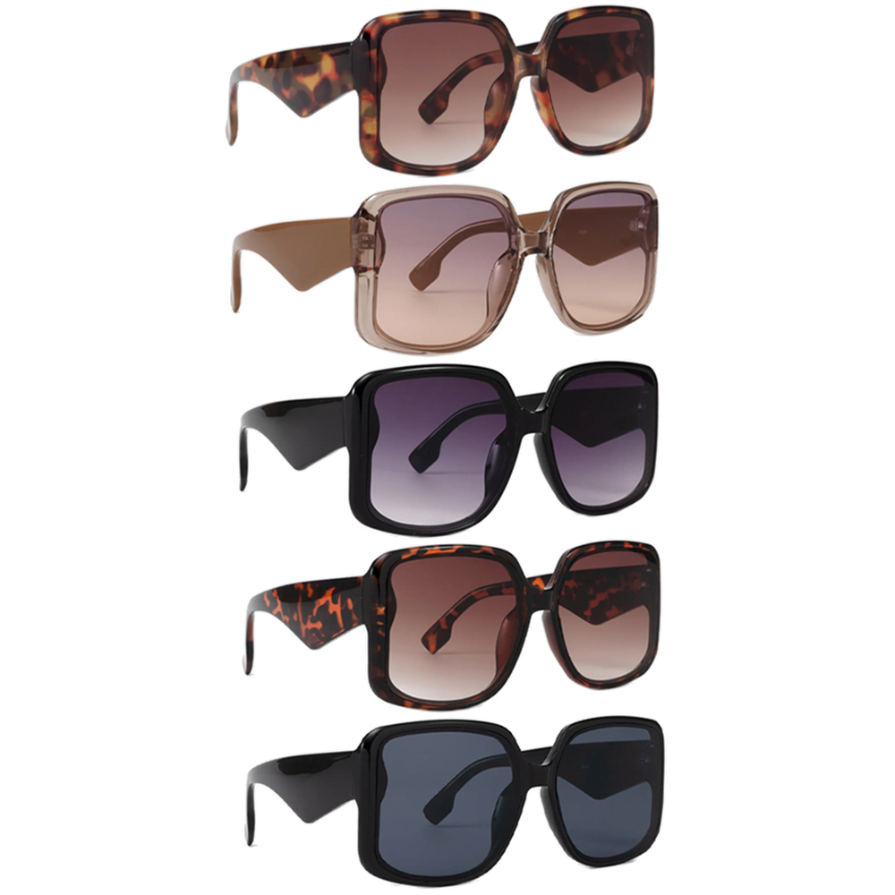 CHIC SQUARE BUTTERFLY SUNGLASSES 1DZ