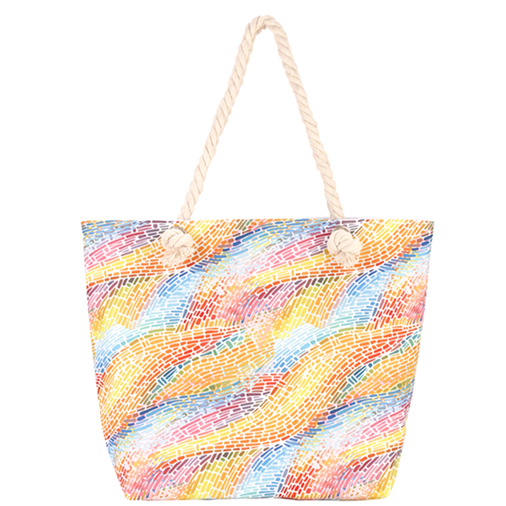 COLORFUL PATTERN TOTE BAG
