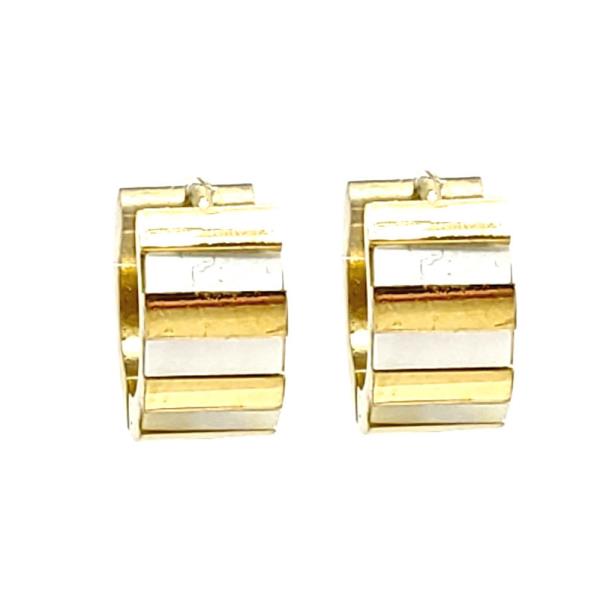 MOP STAINLESS STEEL HUGGIES EARRING