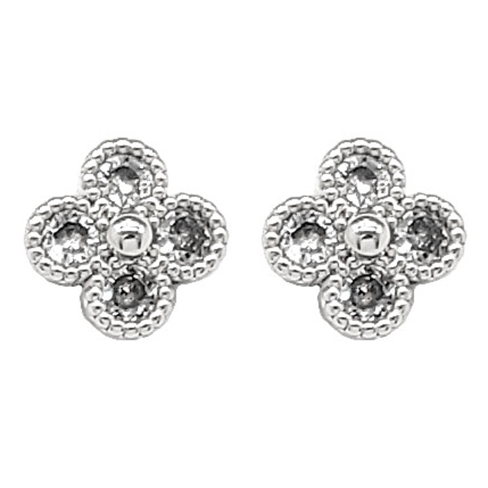 CUBIC ZIRCONIA STUD EARRING