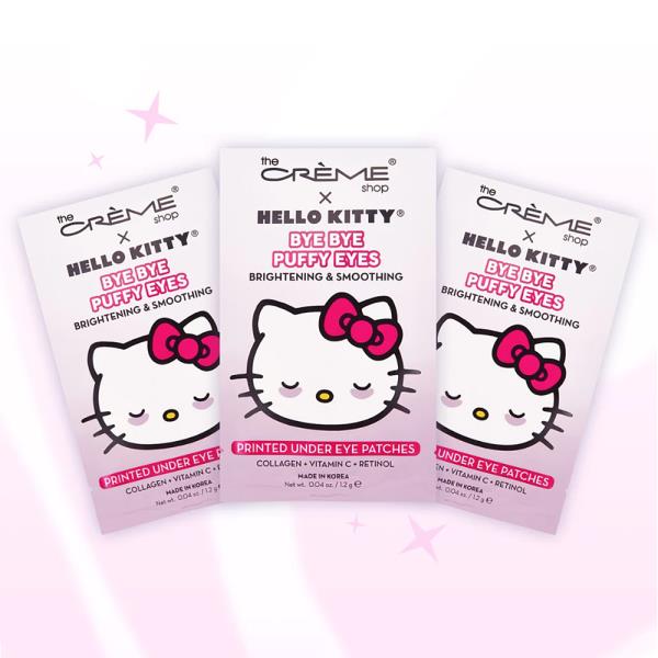 THE CREME SHOP HELLO KITTY FIBER PRINTED UNDER EYE PATCHES SET