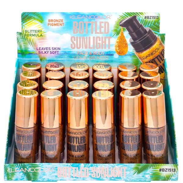 KLEAN COLOR BOTTLED SUNLIGHT FACE AND BODY LIQUID BRONZER (24 UNITS)