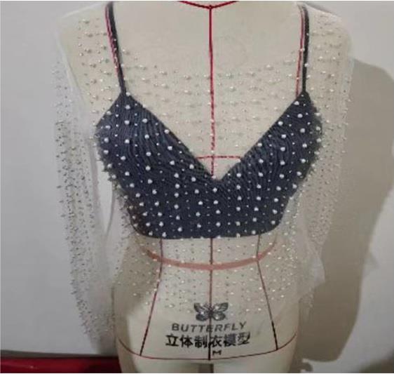 MESH PEARL TOP - S SIZE