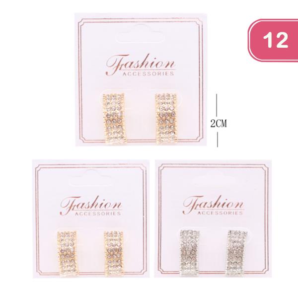 RHINESTONE EARRING (12 UNITS)