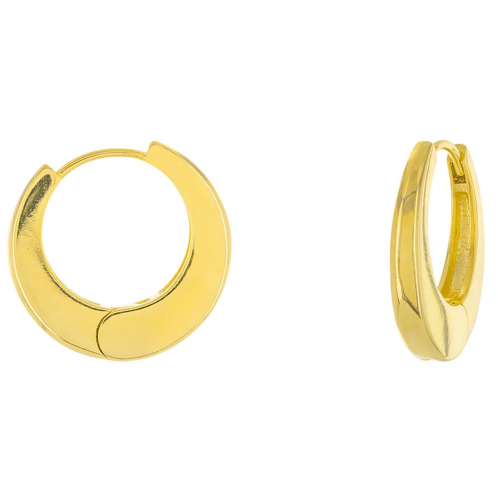 HUGGIE GOLD PLATED EARRING