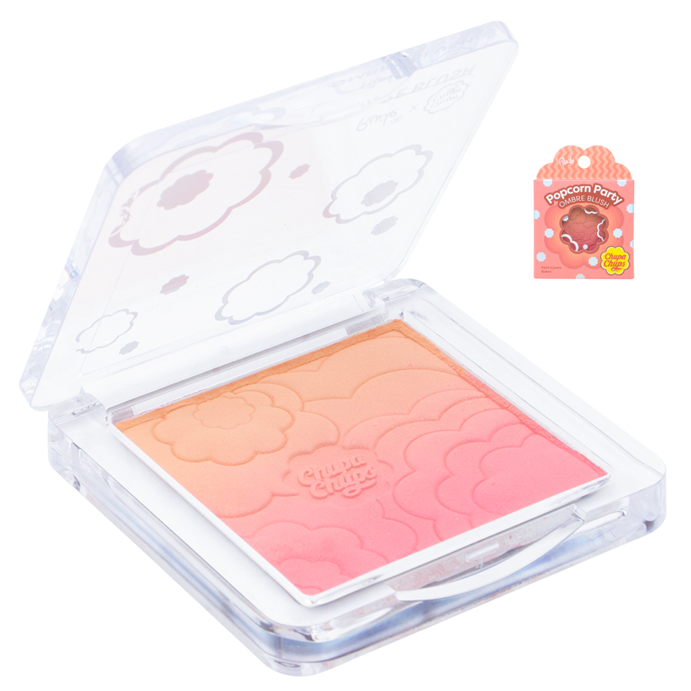 RUDE COSMETICS POPCORN PARTY OMBRE BLUSH PALETTE TROPICAL PUNCH