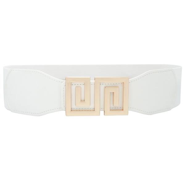 GREEK KEY BUCKLE ELASTIC BELT