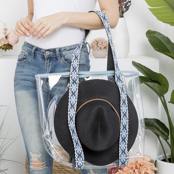 HAT CARRYING CLEAR TOTE BAG