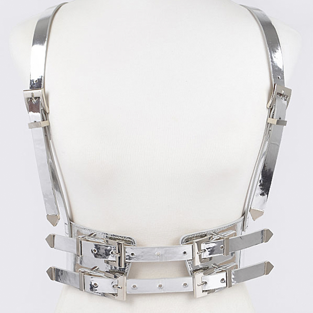 VEGAN HARNESS WITH METAL BUCKLES