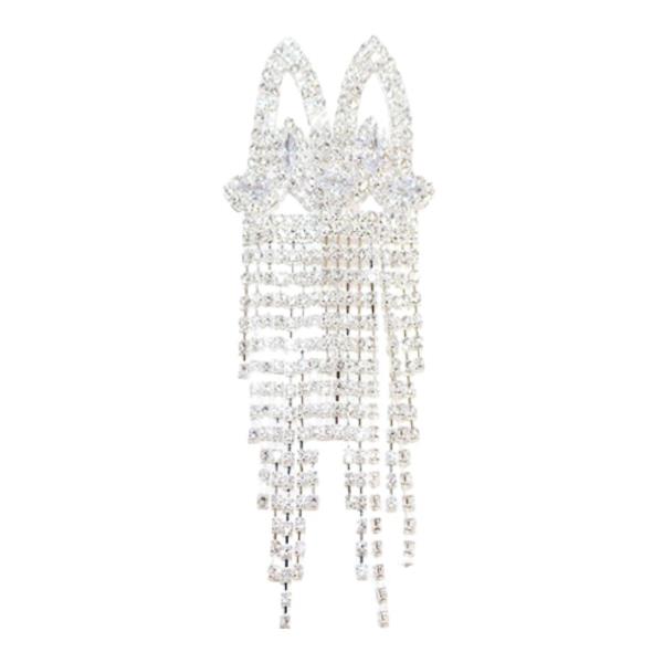 ELEGANT RHINESTONE EVENING EARRING