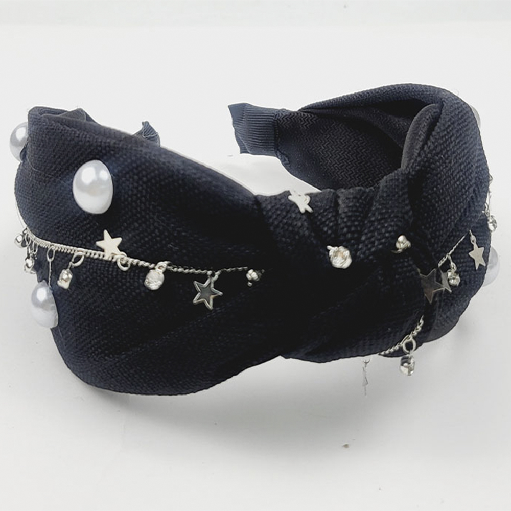 PEARL STAR STUDDED MID KNOT HEADBAND