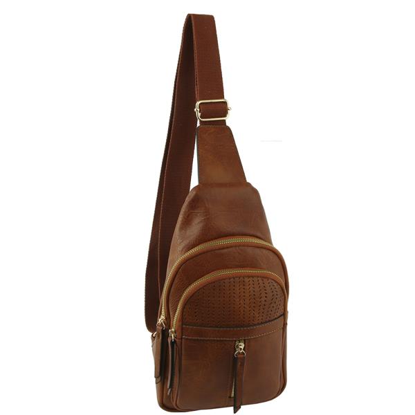 SMOOTH ZIPPER SLING BAG