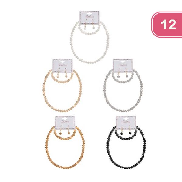 PEARL NECKLACE SET (12 UNITS)