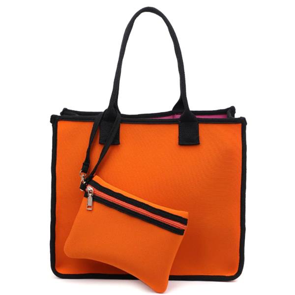 2IN1 FASHION NYLON WADE TOTE BAG WITH POUCH SET