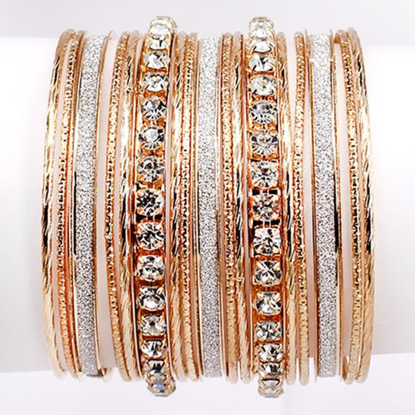 RHINESTONE BANGLE BRACELET SET