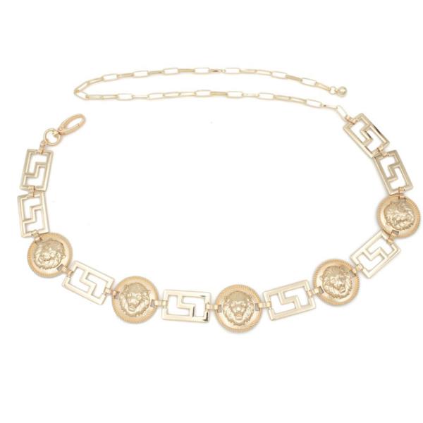 LION COIN DECORATIVE CHAIN LINKED BELT