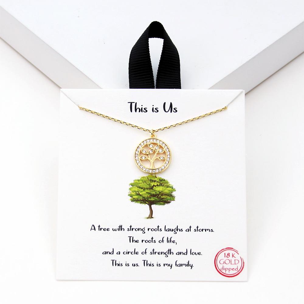 18K GOLD RHODIUM DIPPED THIS IS US NECKLACE