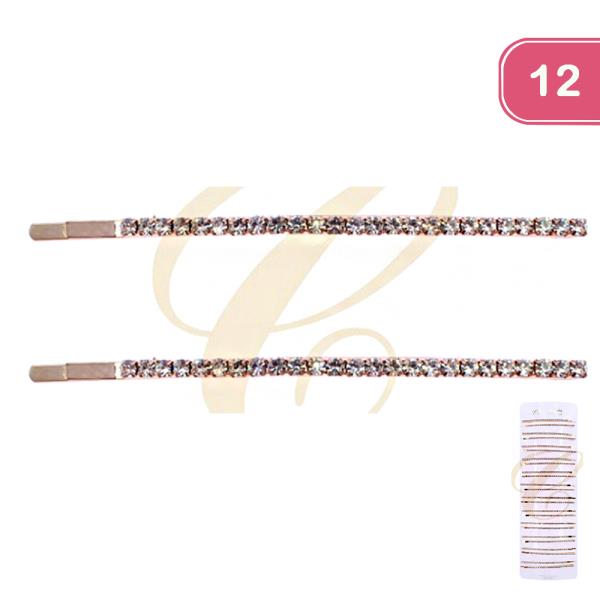 FASHION RHINESTONE HAIR PIN (12 UNITS)