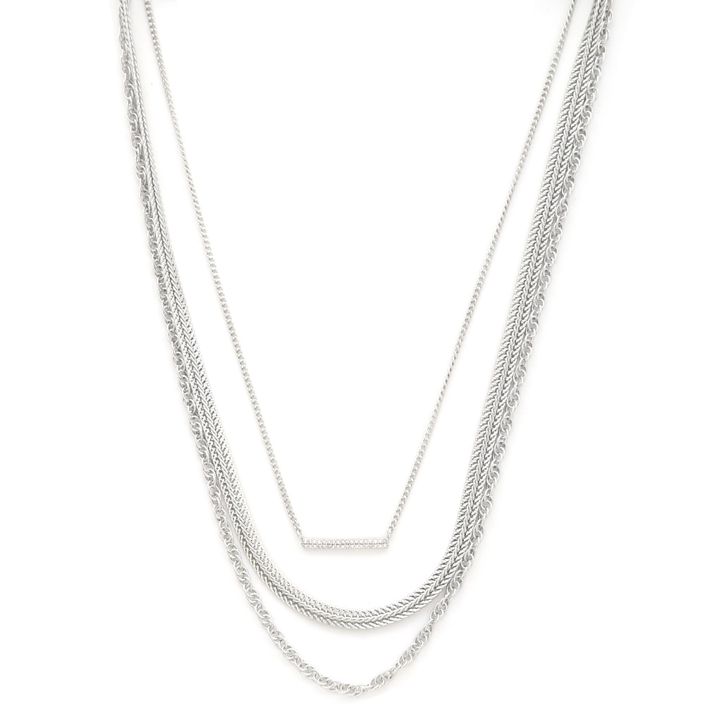 METAL CHAIN LAYERED NECKLACE