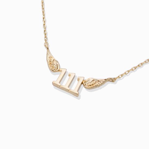 18K GOLD DIPPED ANGELS NUMBER NECKLACE