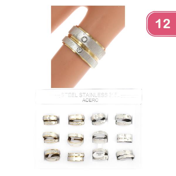 STAINLESS STEEL RING (12 UNITS)