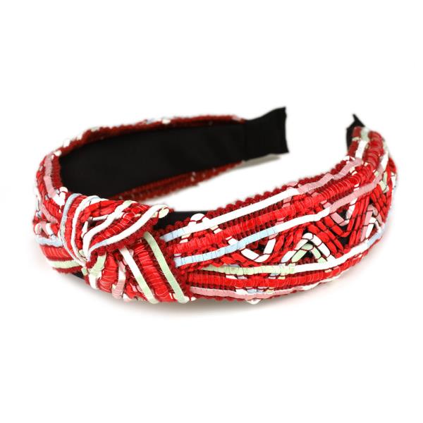 FASHION LEATHER ROPE MID KNOT HEADBAND