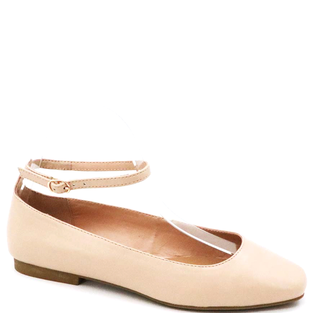 SQUARE TOE BALLET W ANKLE STRAP 18 PAIRS