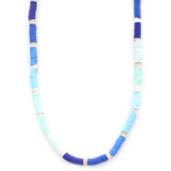 RUBBER DISC BEAD NECKLACE