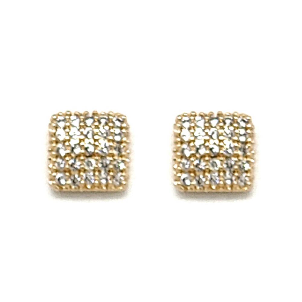 DAINTY CRYSTAL SQUARE EARRING