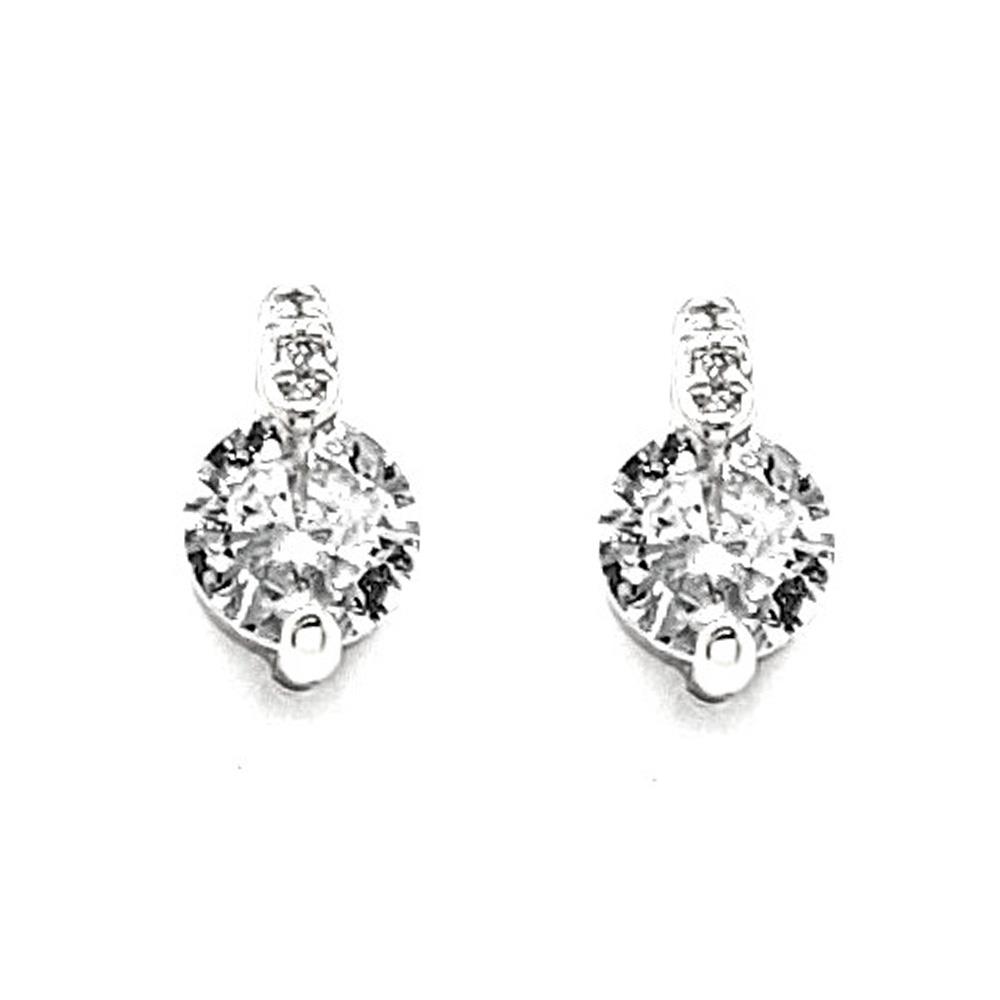 DAINTY ROUND CRYSTAL EARRING
