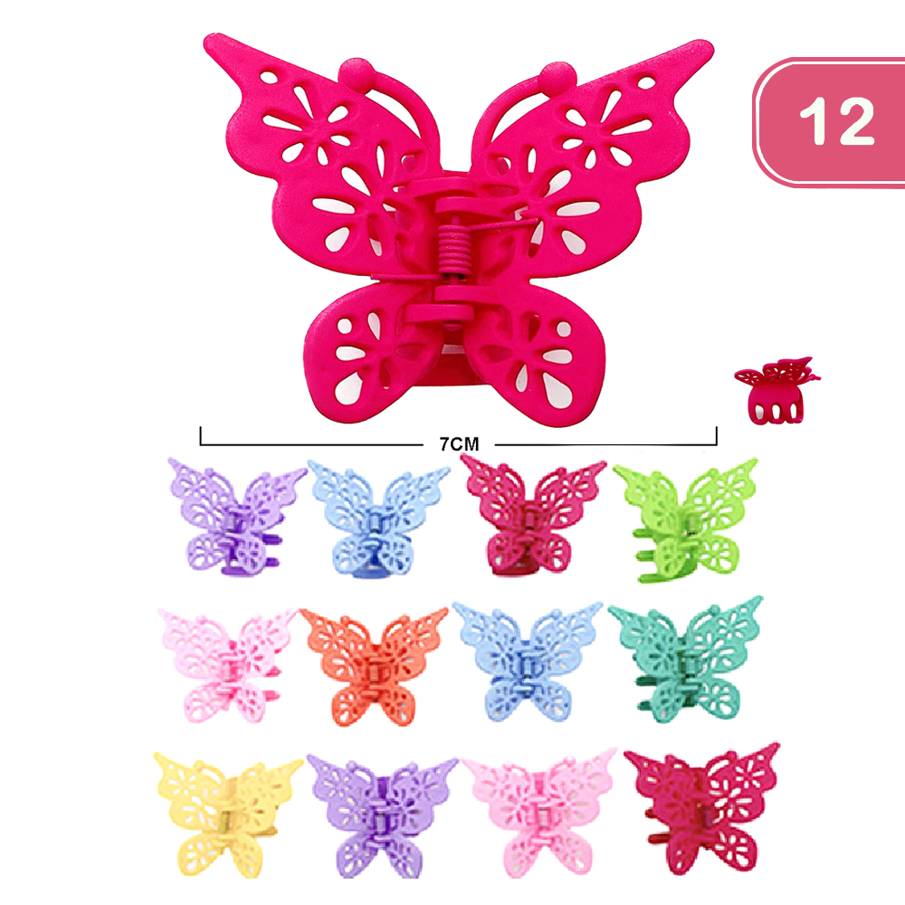 BUTTERFLY JAW HAIR CLIP (12UNITS)