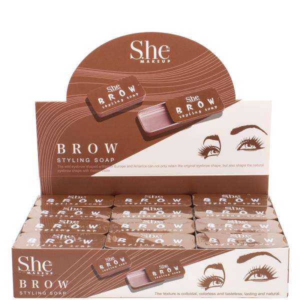 SHE MAKEUP BROW STYLING SOAP (36 UNITS)