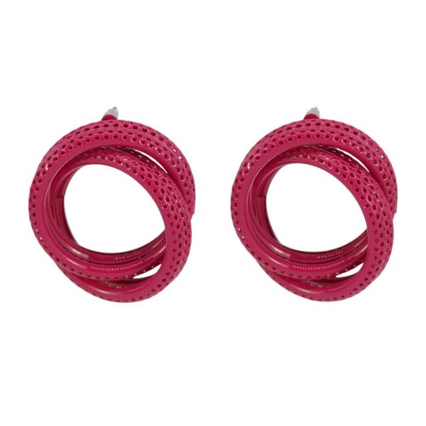 FASHION COLOR PAINT ROUND POST EARRING