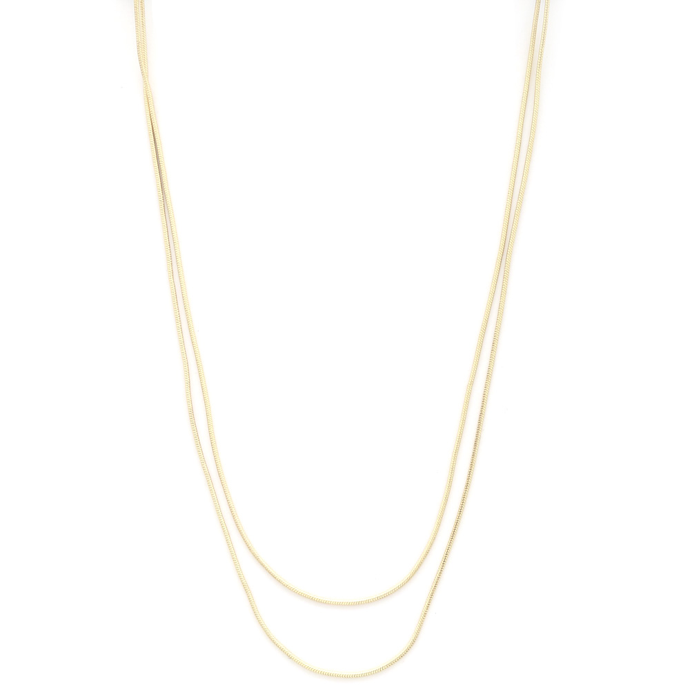 SODAJO DAINTY LAYERED METLAL NECKLACE