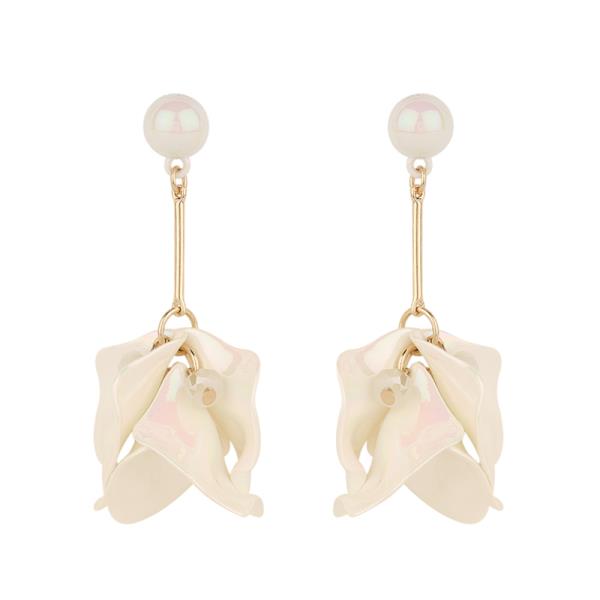 FLOWER BAR DROP EARRING