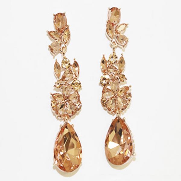 RHINESTONE DANGLE EARRING
