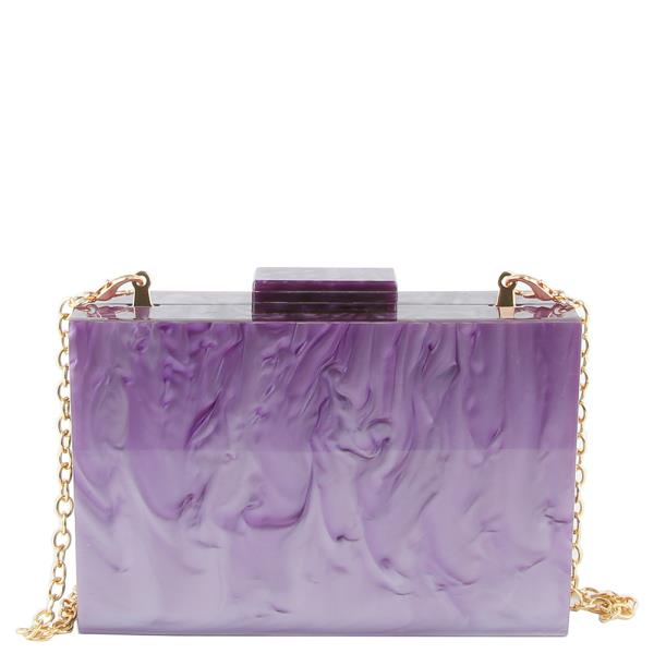 MULTI COLOR MARBLE DESIGN CROSSBODY CLUTCH BAG