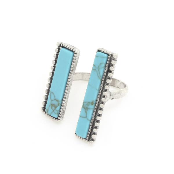 WESTERN DOUBLE BAR ADJUSTABLE RING