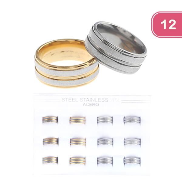 STAINLESS STEEL METAL RING (12 UNITS)