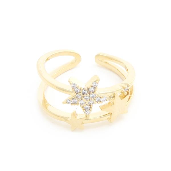 SODAJO STAR ADJUSTABLE METAL RING