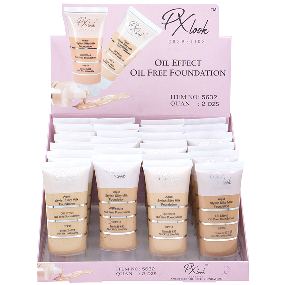 PX LOOK COSMETICS OIL EFFECT OIL FREE FOUNDATION (24 UNITS)