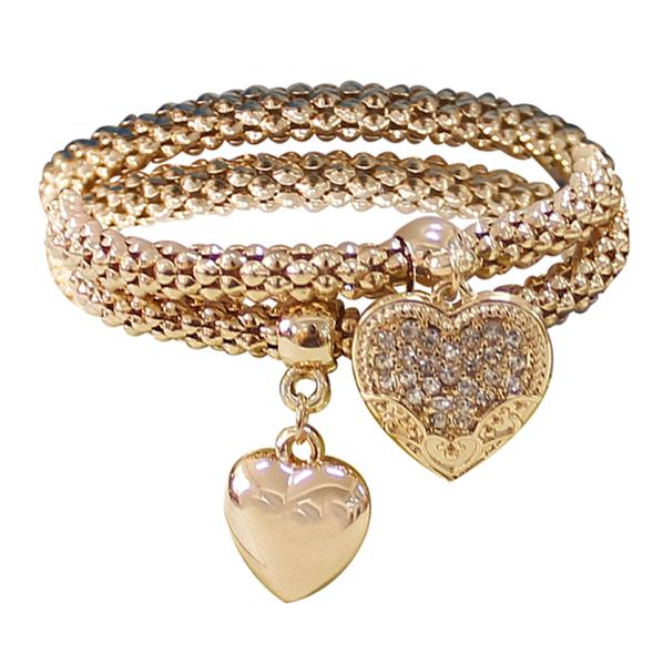 HEART POPCORN CHAIN 2 BRACELET