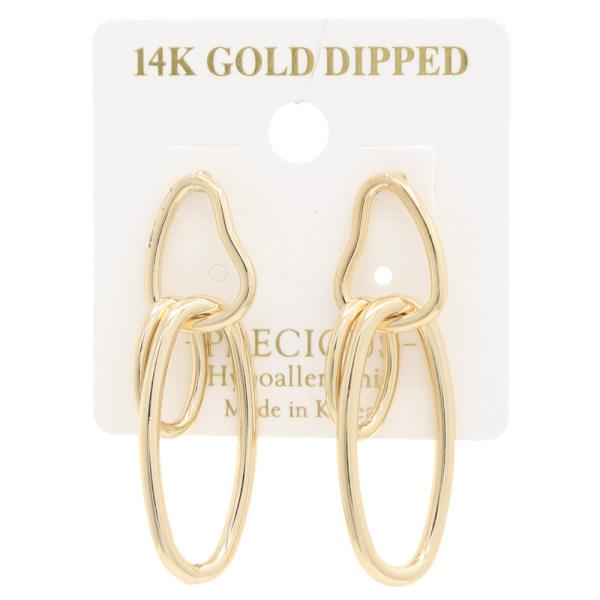 14K GOLD DIPPED EARRING