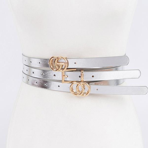 3 SET METAL BUCKLE BELT