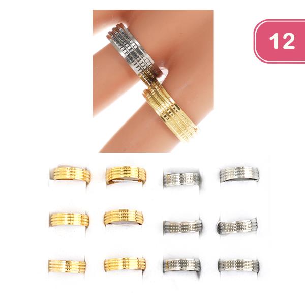 STAINLESS STEEL RING (12 UNITS)
