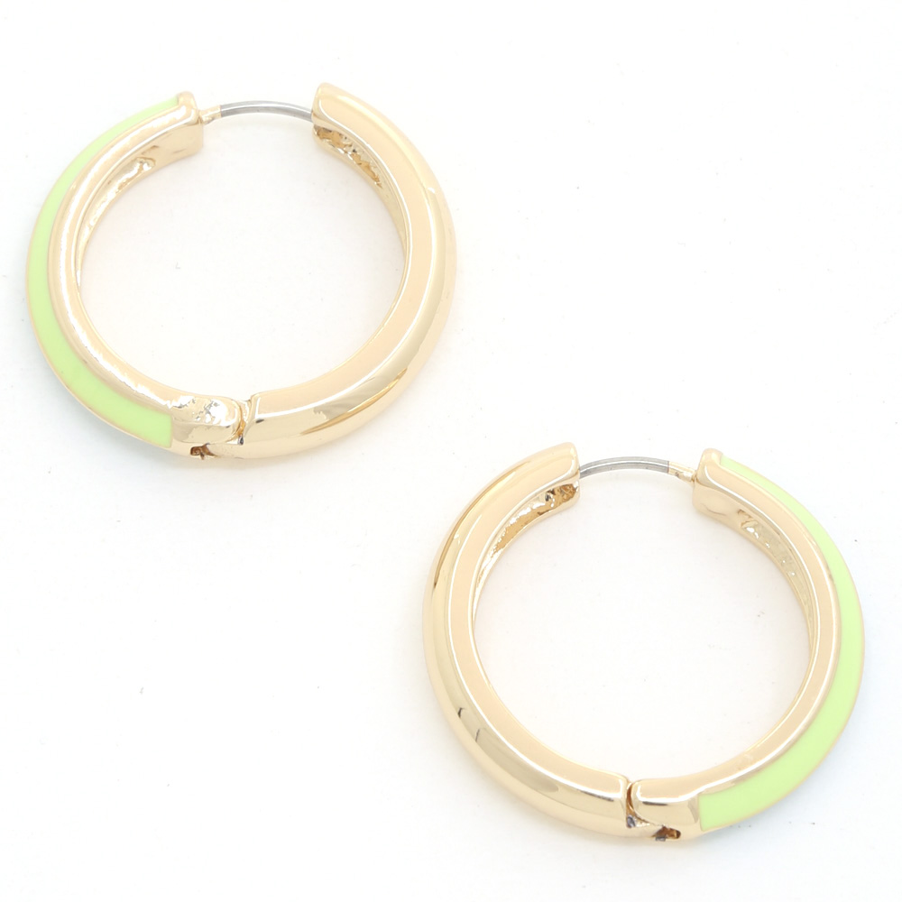 DOUBLE COLOR HOOP EARRING